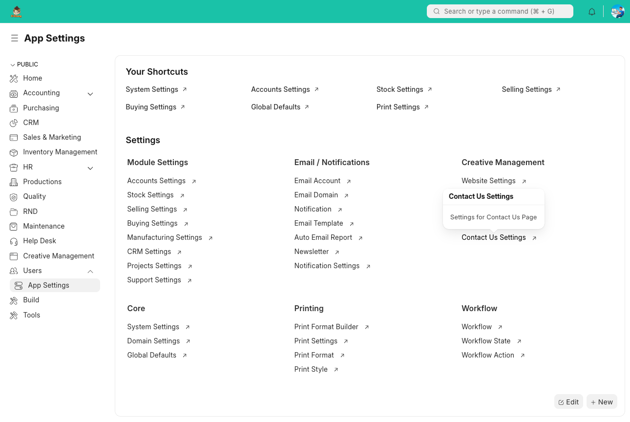 Navigasi Antarmuka Admin