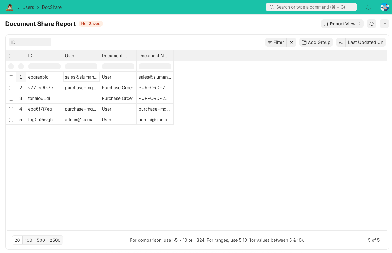 Laporan Berbagi Dokumen